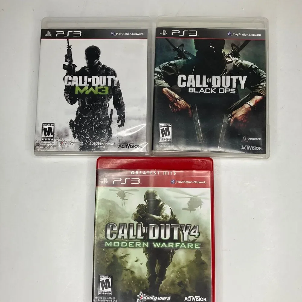 Call Of Duty Bundle (PlayStation 3, PS3) Lot Of 3 Modern Warfare, Black OPS, MW3